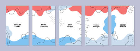 Trendy abstract universal template for promotion sale. Able to use for social media posts, stories,...