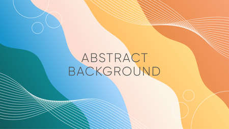 Colorful abstract fluid geometric gradient background design