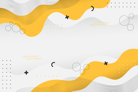 Abstract Dynamic Wavy Background With Outline Stroke and Drop Shadowのイラスト素材