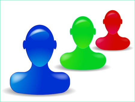 Three   Mannequin Headsのイラスト素材