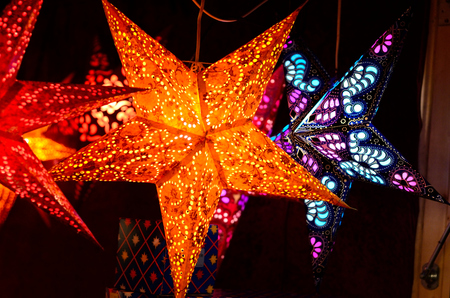 christmas, background, light, lights, new, celebration, design, merry, bokeh, dark, decoration, night, holiday, year, element, color, decor, happy, illustration, symbol, garland, space, gold, abstract, event, colorful, xmas, card, festive, star, bright, cの写真素材