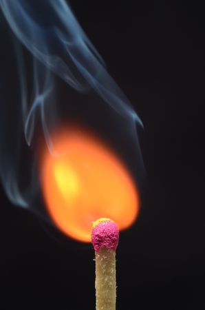 Match in fireの写真素材
