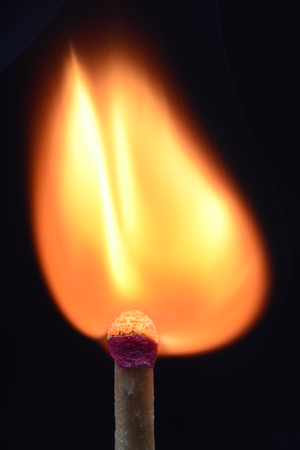 Match in fireの写真素材
