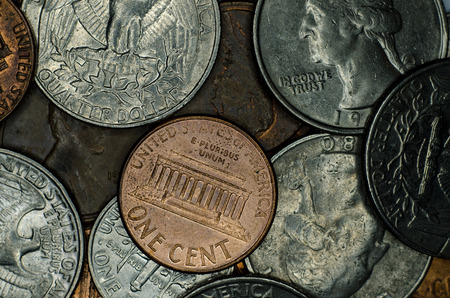 United States coinsの写真素材