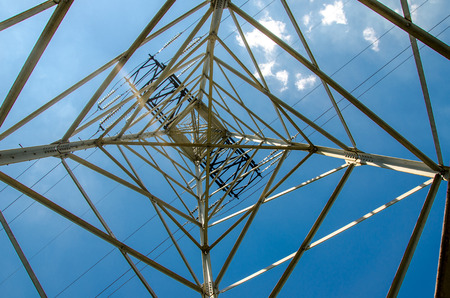 High-voltage towerの写真素材