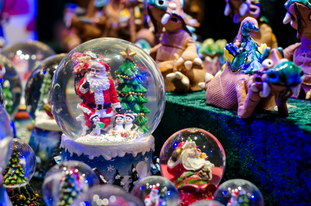 Snow-ball Toy Glass Ballの写真素材