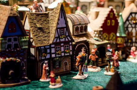 Ceramic incense house miniatureの写真素材