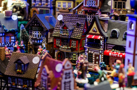 Ceramic incense house miniatureの写真素材