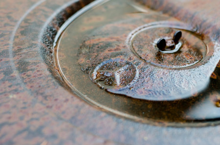 Soest, Germany - December 18, 2017: Mercedes rusty motor cover. Mercedes-Benz is a global automobile manufacturer and a division of the German company Daimler AGのeditorial素材