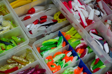 Fishing soft baitsの写真素材