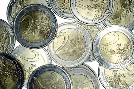 Two euro coins.