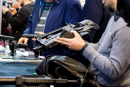 Rifle presentation in the store