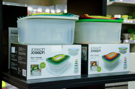 Kyiv, Ukraine - November 4, 2018: Joseph Joseph houseware in store for sale.のeditorial素材