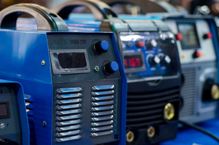 Kyiv, Ukraine - November 22, 2018: Tesla Weld Welding Machinesのeditorial素材