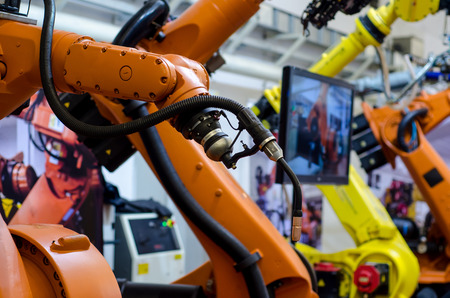 Different industrial robot arms.の写真素材