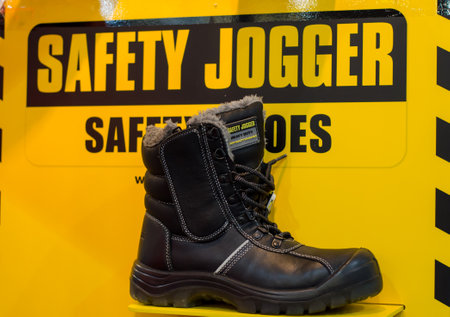 Kyiv, Ukraine - November 22, 2018: Safety Jogger Shoes.のeditorial素材