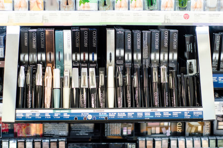Soest, Germany - January 3, 2019: ARTDECO cosmetic for sale in the shop.のeditorial素材