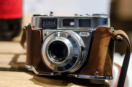 Soest, Germany - January 14, 2019: Kodak Retinette IBのeditorial素材
