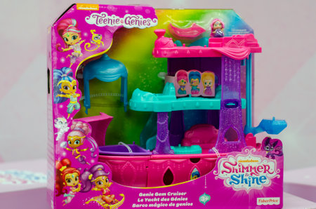 Kyiv, Ukraine - January 27, 2019: Shimmer and Shine Nickelodeon toy.のeditorial素材