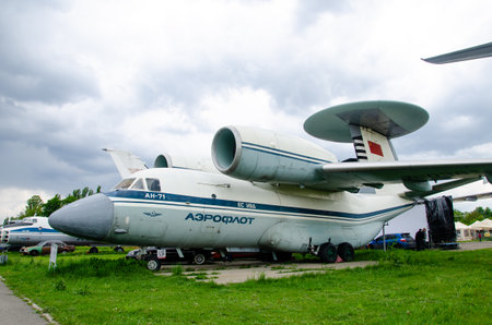 Kyiv, Ukraine - May 11, 2019: Antonov An-71AWACS aircraftのeditorial素材
