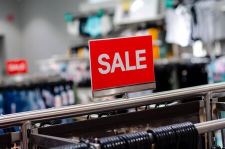 Sign of sale in the store.の写真素材