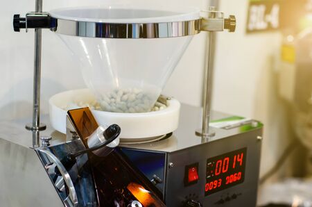 Close-up of Tablet Making Machineの写真素材