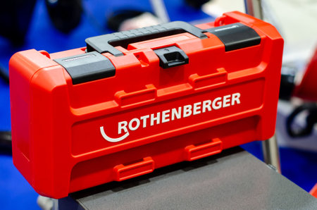Kyiv, Ukraine - August 19, 2020: Rothenberger tool case.