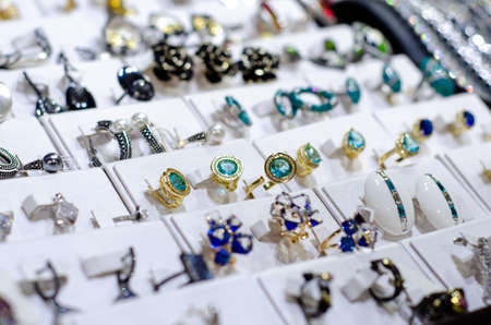 Bijouterie for sale in the jewelry store.の写真素材