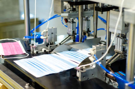 Medical Face Mask Making Machine. Mask Production Line