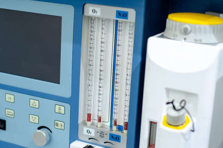Close-up of anesthesia machine in the hospital. ALV apparatuses