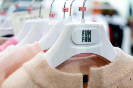 Kyiv, Ukraine - March 10, 2021: Fun and Fun Kids Clothesのeditorial素材