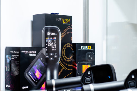 Kyiv, Ukraine - May 18, 2021: FLIR TG Thermal Cameraのeditorial素材