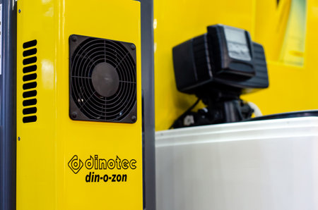 Kyiv, Ukraine - May 18, 2021: Dinotec din-o-zonのeditorial素材