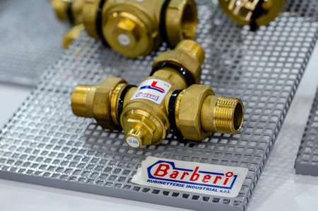 Kyiv, Ukraine - May 18, 2021: Barberi Rubinetterie Industriali Srl
