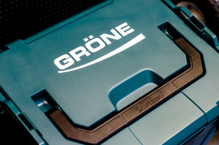 Kyiv, Ukraine - May 18, 2021: GrÃ¶ne Sortimo Tool Storage Case