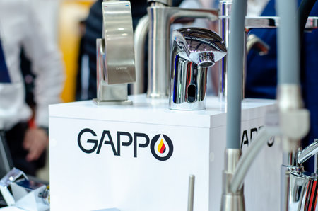 Kyiv, Ukraine - May 18, 2021: GAPPO bathroom and kitchen tapsのeditorial素材