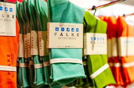 Soest, Germany - August 20, 2021: FALKE Active Breeze socksのeditorial素材