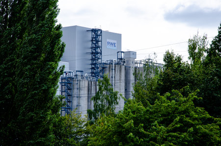 Hamm, Germany - August 24, 2021: RWE Westfalen power plantのeditorial素材