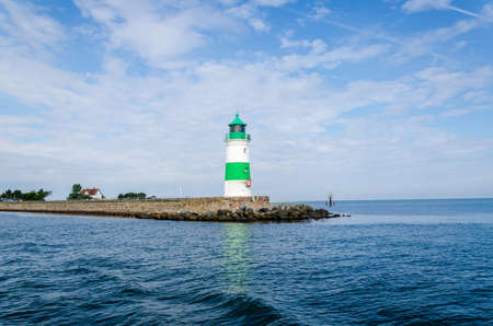 The Lighthouse of SchleimÃ¼nde at Western coast of Baltic Sea marks the entrance from the sea into...