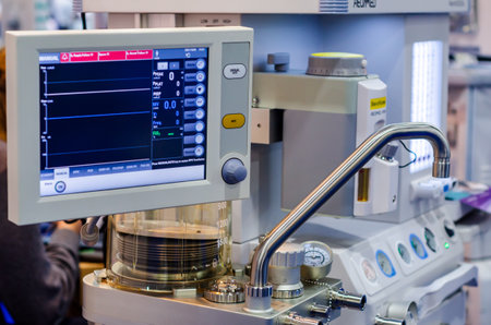 Kyiv, Ukraine - October 06, 2021: Aeonmed Anesthesia Machineのeditorial素材