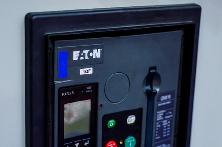 Kyiv, Ukraine - October 20, 2021: EATON electrical productsのeditorial素材