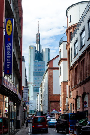 Frankfurt, Germany - October 13, 2023: Skyline cityscape of Frankfurt on the Main.のeditorial素材