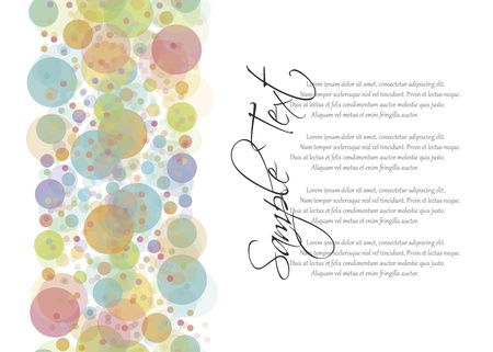 EPS10 vector file  Colorful transparent dots seamless background pattern with blank space to write your own textのイラスト素材