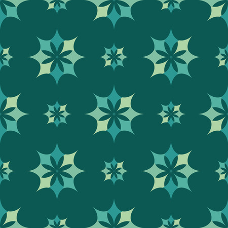 EPS10 file. Seamless floral geometric pattern.のイラスト素材