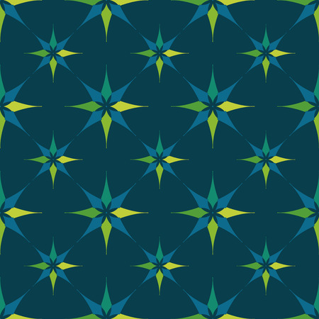 EPS10 file. Seamless floral geometric pattern.のイラスト素材