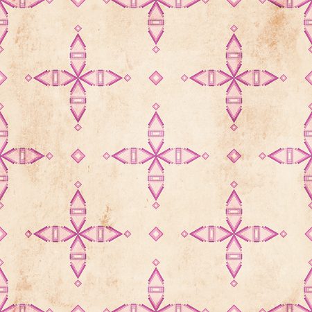 floral seamless geometric pattern. Vintage background. Fabric, Scrapbookingの写真素材