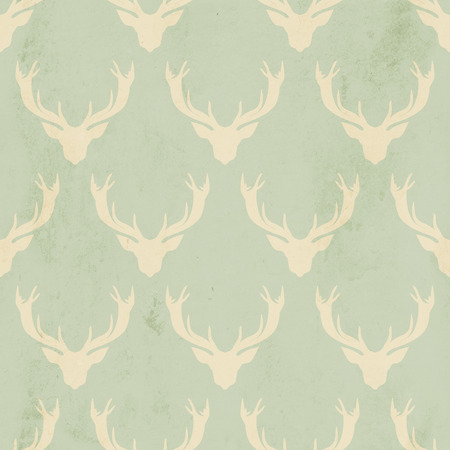 Seamless deer pattern. Vintage background. Fabric, Scrapbookingの写真素材