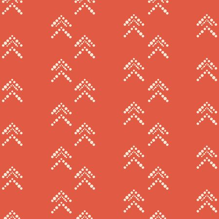Vector orange geometric chevron seamless pattern backgroundのイラスト素材