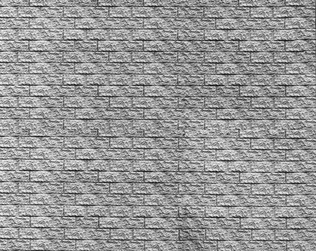 High resolution light gray white brick wall textureの写真素材