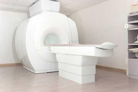 A sophisticated MRI Magnetic resonance imaging scan device in Hospital